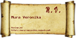 Mura Veronika névjegykártya